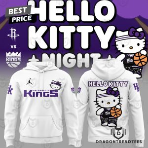 Sacramento Kings x Hello Kitty White Hoodie