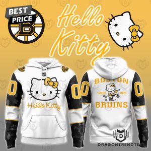 Personalized Boston Bruins x Hello Kitty Design Hoodie