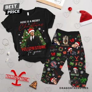 Here Is A Merry Christmas Yellowstone To You Pajamas Set