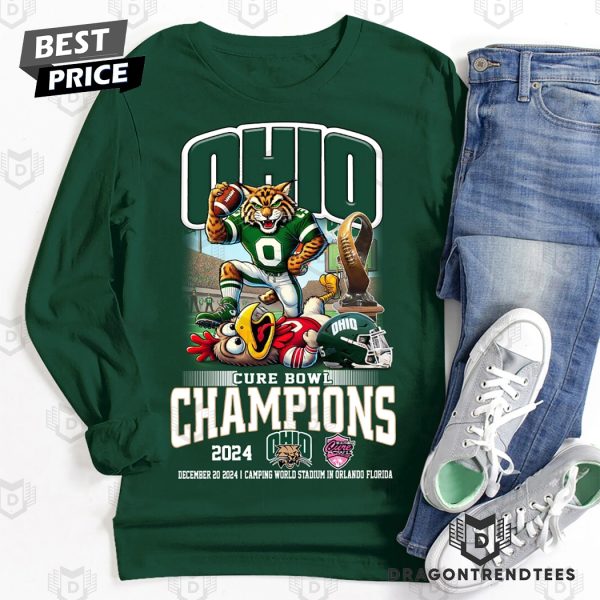 Ohio Bobcats Cure Bowl Champions 2024 Unisex T-Shirt