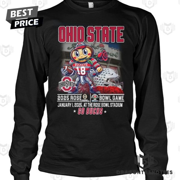 Ohio State Buckeyes 2025 Rose Bowl Game Go Bucks Unisex T-Shirt