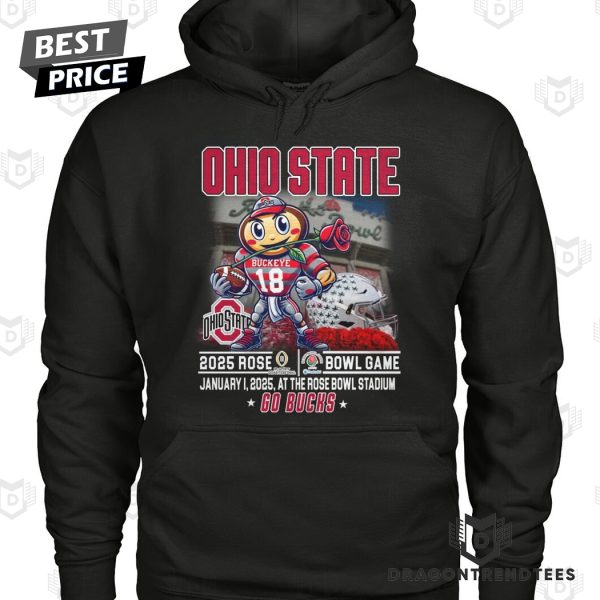 Ohio State Buckeyes 2025 Rose Bowl Game Go Bucks Unisex T-Shirt