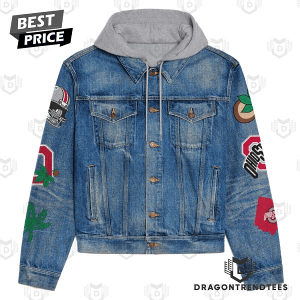 Ohio State Buckeyes Football – Go Bucks Hooded Denim Jacket