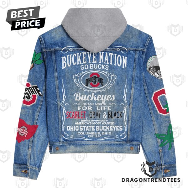 Ohio State Buckeyes Football – Go Bucks Hooded Denim Jacket