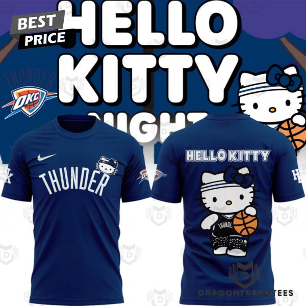 Oklahoma City Thunder Basketball x Hello Kitty 3D T-Shirt