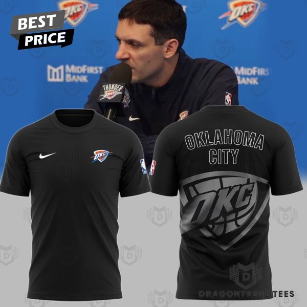 Oklahoma City Thunder Black 3D T-Shirt