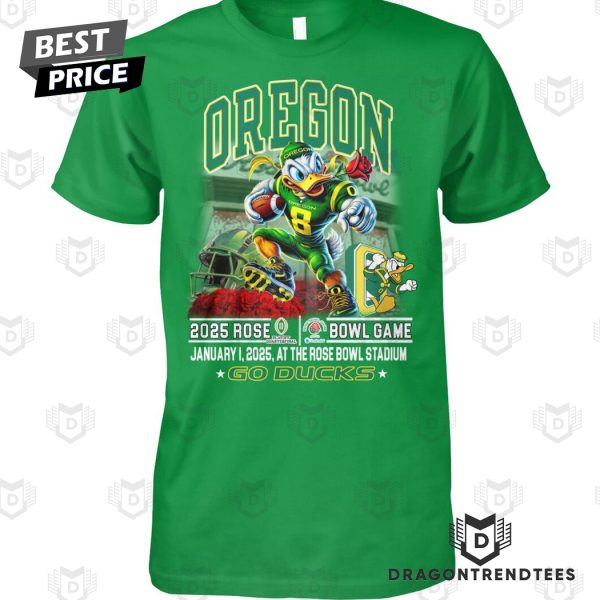 Oregon Ducks 2025 Rose Bowl Game Go Ducks Unisex T-Shirt