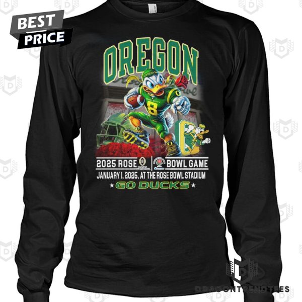 Oregon Ducks 2025 Rose Bowl Game Go Ducks Unisex T-Shirt