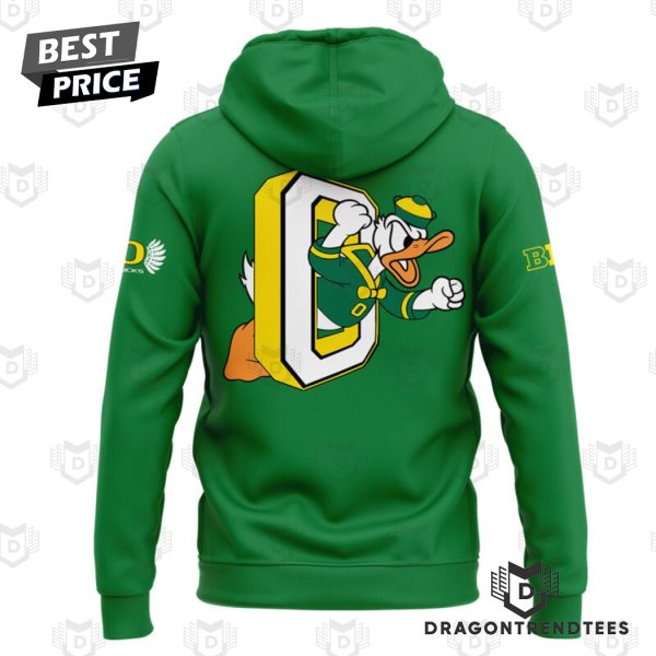 Oregon Ducks Big 10 Logo Design Hoodie – Green_