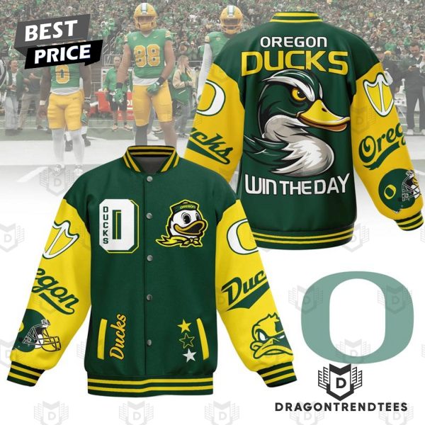 Oregon Ducks Win The Day Baseball Jacket