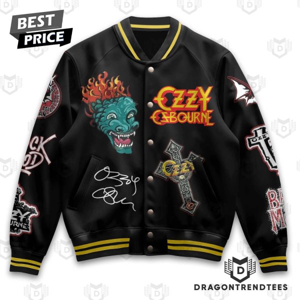 Ozzy Osbourne Rock Will Never Die Baseball Jacket