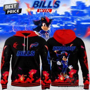 Sonic 3 Shadow The Hedgehog X Buffalo Bills Hoodie