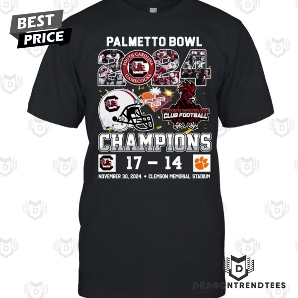 Palmetto Bowl 2024 Champions South Carolina Gamecocks Unisex T-Shirt