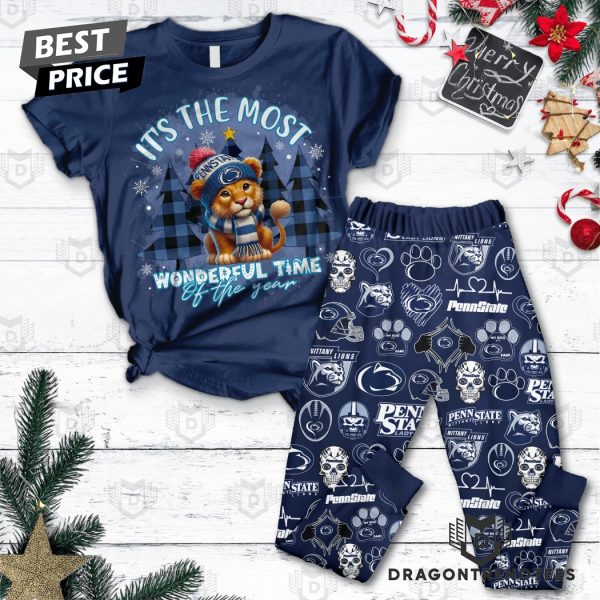 Penn State Nittany Lions – It The Most Wonderful Time Of The Year Pajamas Set