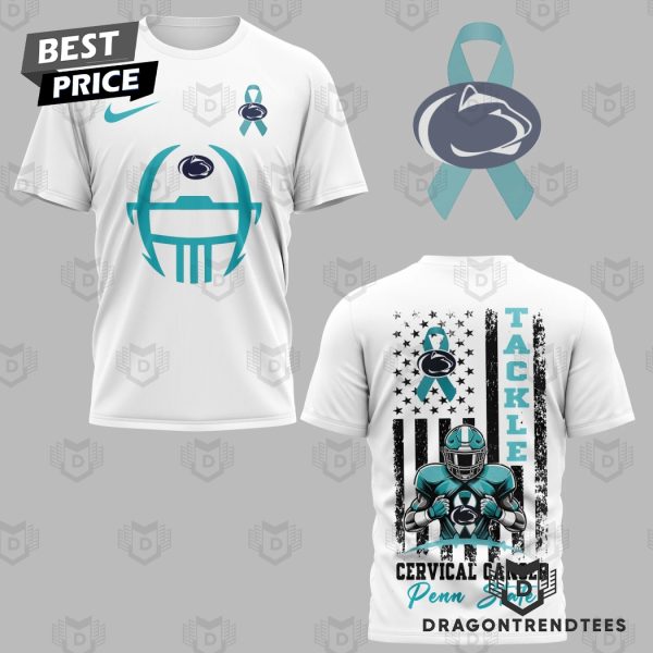 Penn State Nittany Lions Tackle Cervical Cancer 3D T-Shirt