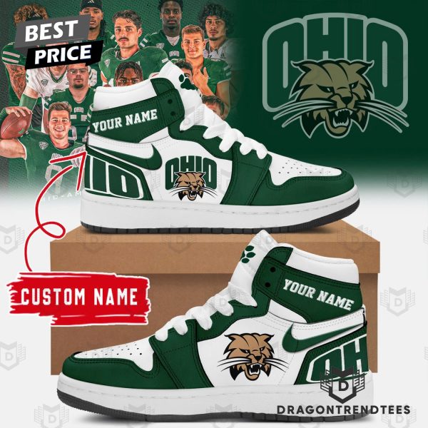 Personalized 2024 Mac Champions Ohio Bobcats Football Air Jordan 1 High Top