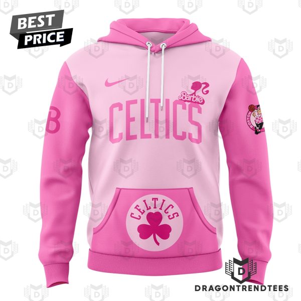 Personalized Boston Celtics x Barbie Hoodie – Pink