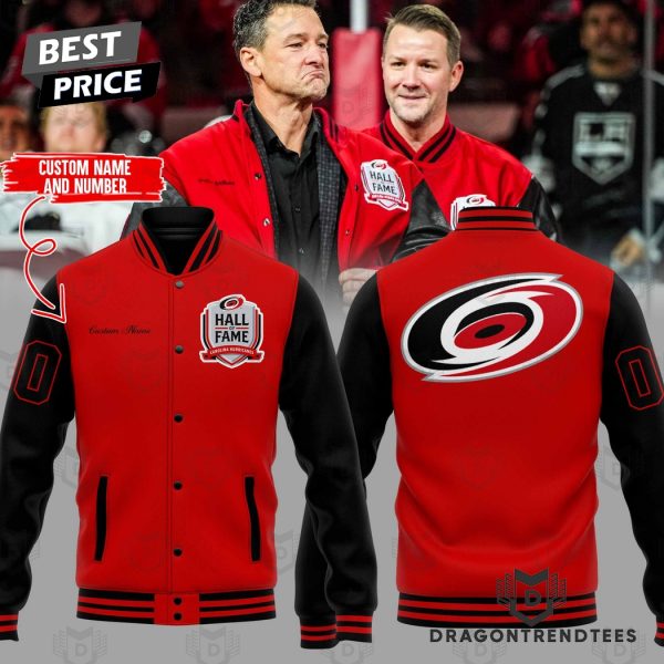 Personalized Hall Of Fame Carolina Hurricanes Baseball Jacket