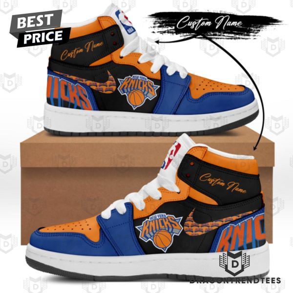 Personalized New York Knicks Logo Air Jordan 1 High Top