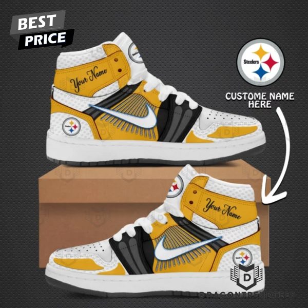 Personalized Pittsburgh Steelers Logo Air Jordan 1 High Top