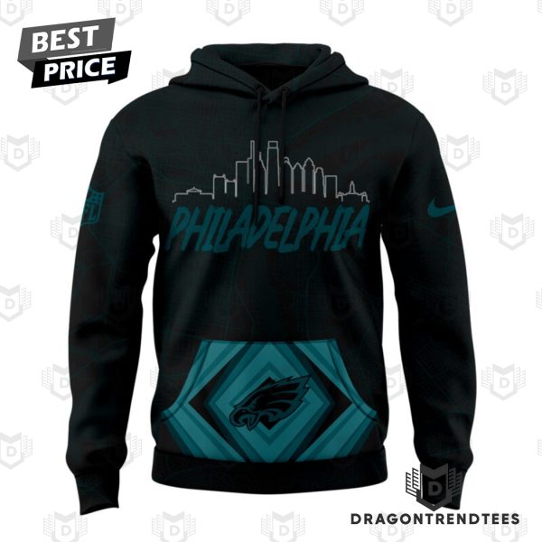 Philadelphia Eagles Logo Design Hoodie – Black