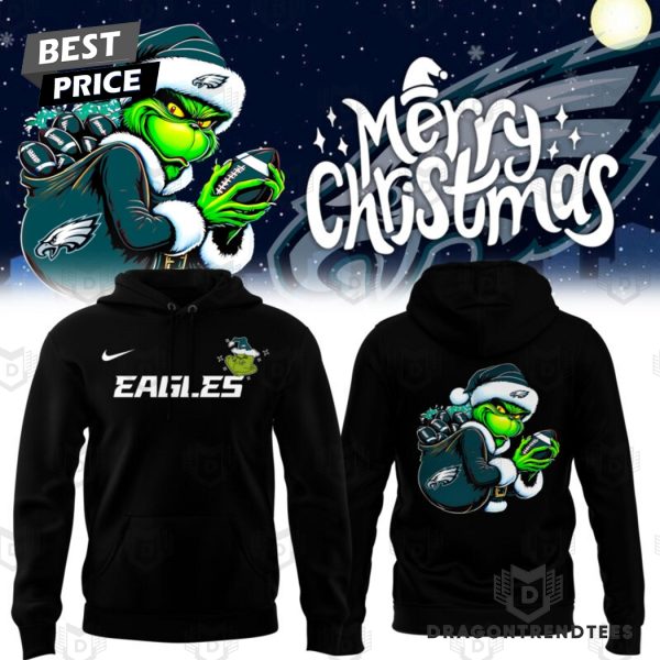 Philadelphia Eagles x The Grinch Design Hoodie – Black