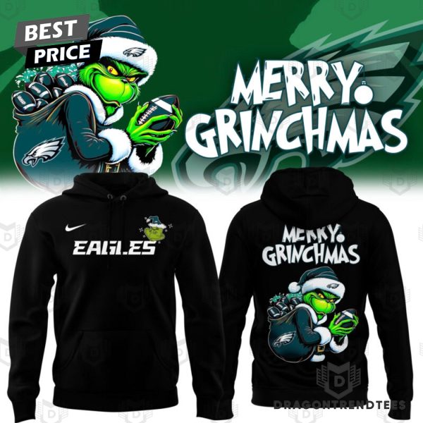 Philadelphia Eagles x The Grinch Merry Grinchmas Hoodie – Black