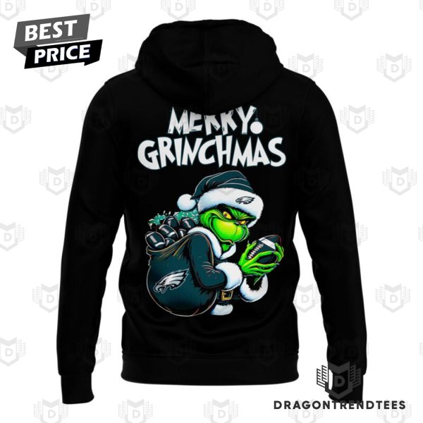 Philadelphia Eagles x The Grinch Merry Grinchmas Hoodie – Black