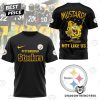 Pittsburgh Steelers Mustardrd Not Like Us 3D T-Shirt – White