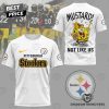 Pittsburgh Steelers Mustardrd Not Like Us 3D T-Shirt – Black