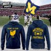 Punisher Michigan Wolverines Football Logo Hoodie – Blue