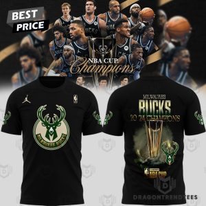 2024 Milwaukee Bucks NBA Emirates CUP Champions 3D T-Shirt