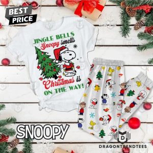 Snoopy Rockin Around Christmas Pajamas Set