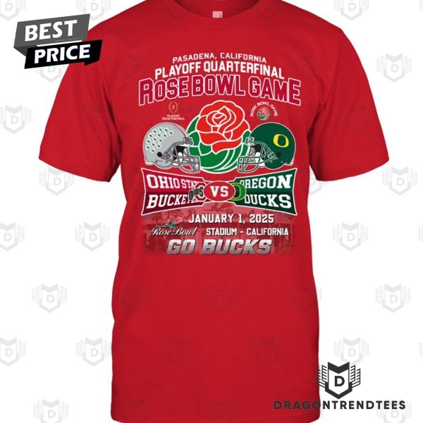 Rose Bowl Game 2025 Ohio State Buckeyes – Oregon Ducks Unisex T-Shirt