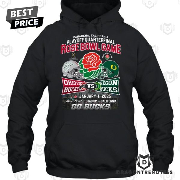 Rose Bowl Game 2025 Ohio State Buckeyes – Oregon Ducks Unisex T-Shirt