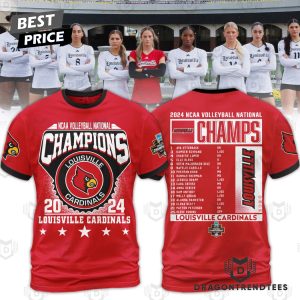 Louisville Cardinals Volleyball National Champions 2024 Go Cards 3D T-Shirt