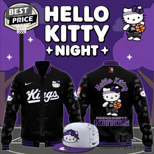 Sacramento Kings x Hello Kitty Night Baseball Jacket