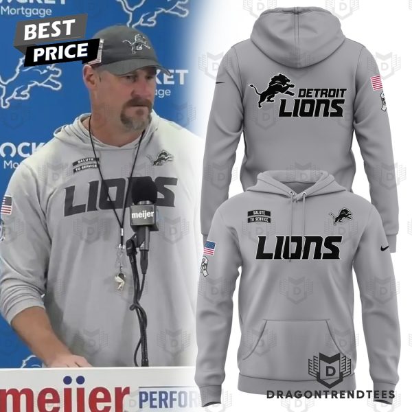 Salute To Service Detroit Lions Hoodie – Grey