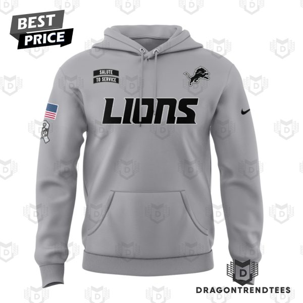 Salute To Service Detroit Lions Hoodie – Grey