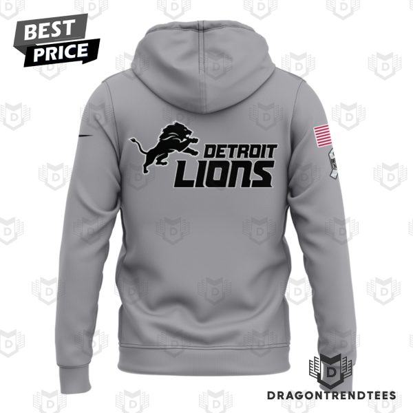 Salute To Service Detroit Lions Hoodie – Grey