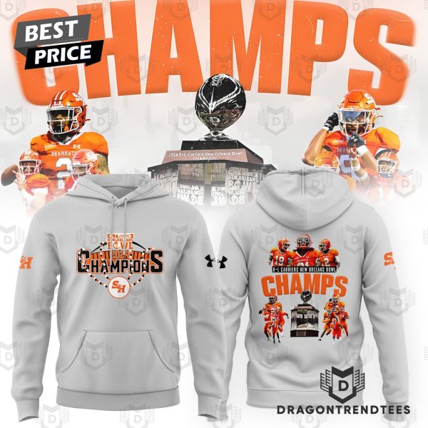 Sam Houston Bearkats Football Champions R+L Carriers New Orleans Bowl Hoodie