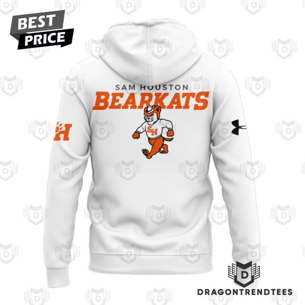 Sam Houston Bearkats Football Design Hoodie – White