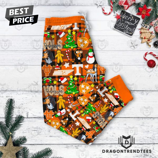 Santa Sippin Tennessee Volunteers Winnin Go Vols Pajamas Set