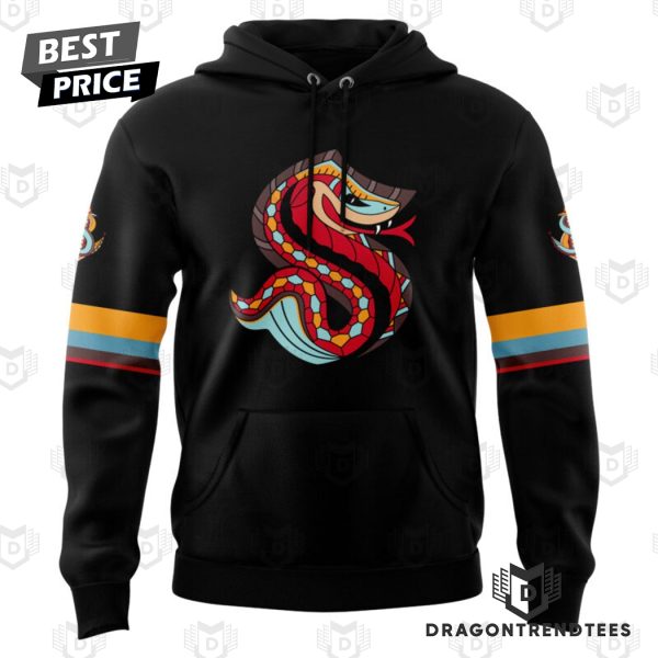 Seattle Kraken Lunar New Year Night Hoodie – Black