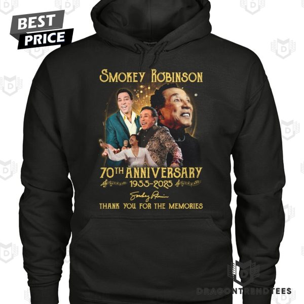 Smokey Robinson 70th Anniversary 1955-2025 Signature Thank You For The Memories Unisex T-Shirt