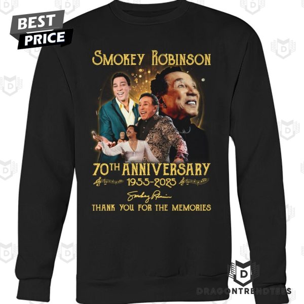 Smokey Robinson 70th Anniversary 1955-2025 Signature Thank You For The Memories Unisex T-Shirt