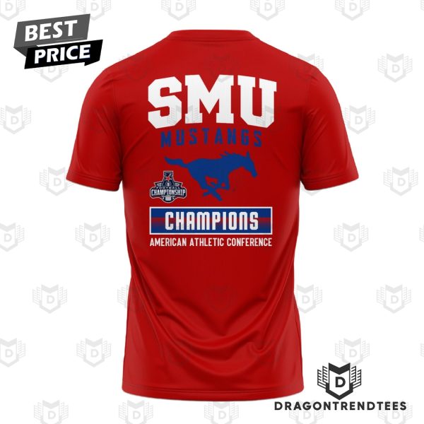 SMU Mustangs Football 2024 AAC Conference Champions 3D T-Shirt