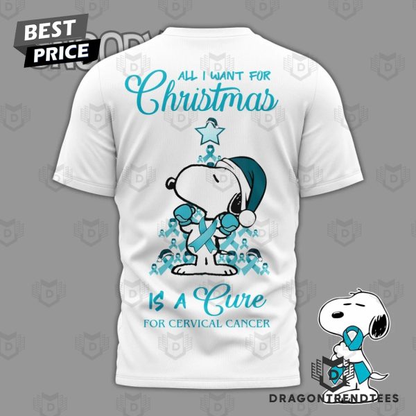 Snoopy x Cervical Cancer Awareness 3D T-Shirt