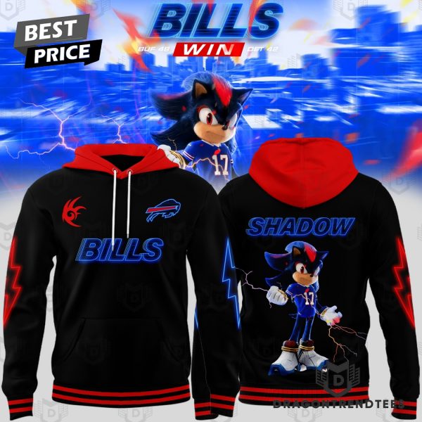 Sonic 3 Shadow The Hedgehog x Buffalo Bills Design Hoodie