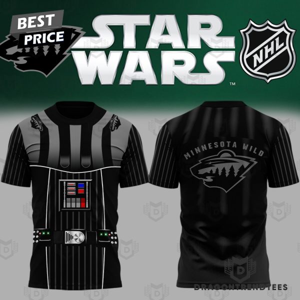 Star Wars Night Minnesota Wild 3D T-Shirt – Black